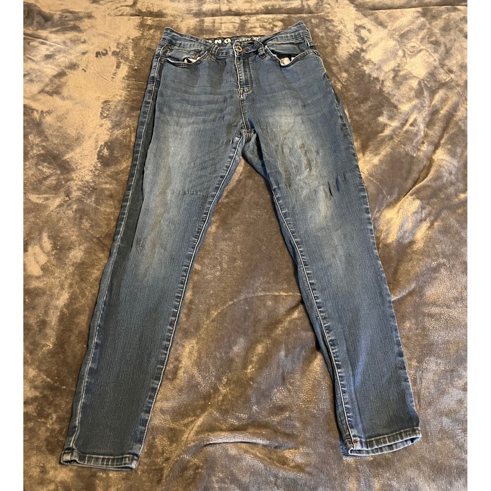 S.O.N.G. Curvy High Rise Skinny Ankle Jeans Medium Wash Size 13/31
